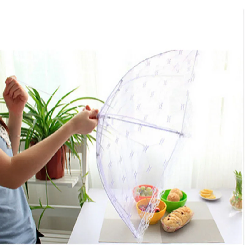 Food Fly Mosquito Food Protect Fold Umbrellas Cover Insect Lace Net