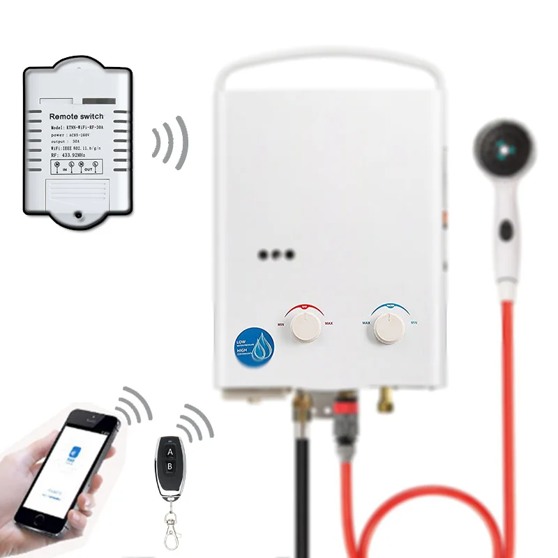 

30A Wifi Relay Switch for Water Heater AC 110V 220V 1CH Smart Home Receiver Remote Control and Manual Control and APP Control