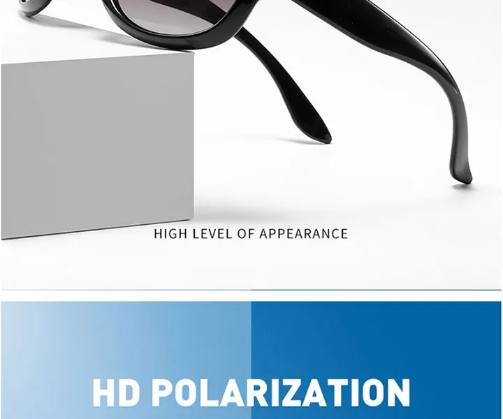 RBRARE Горячие Классические поляризационные солнцезащитные очки женские роскошные брендовые дизайнерские огромная оправа Роскошные