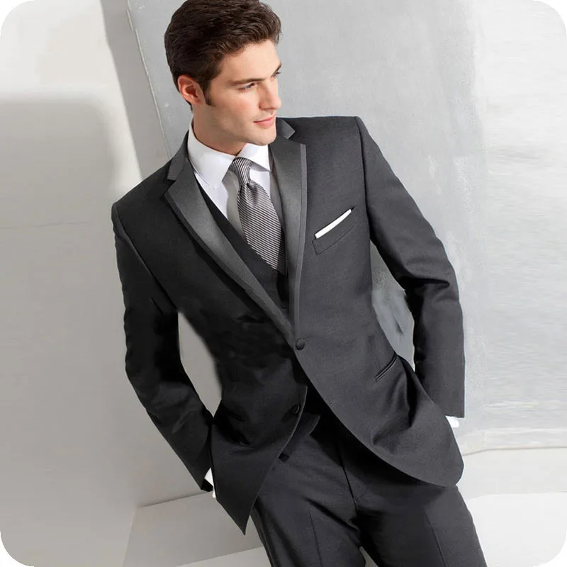 Groom Wedding Tuxedos Suits (2)