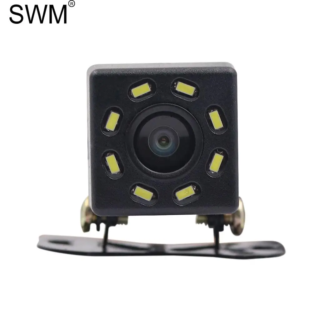 

SWM Reverse Camera Parking Camera 8 Leds Night Vision Kamera Cofania Waterproof Autoradio Vehicle Camara de Reversa Para Auto