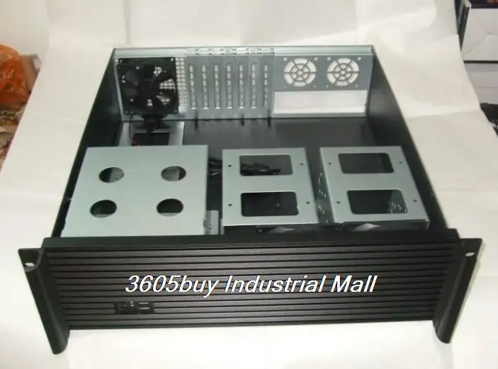 

Quality 3u computer case 450mm aluminum panel 7 tank pci rear window 3u server computer case industrial computer case