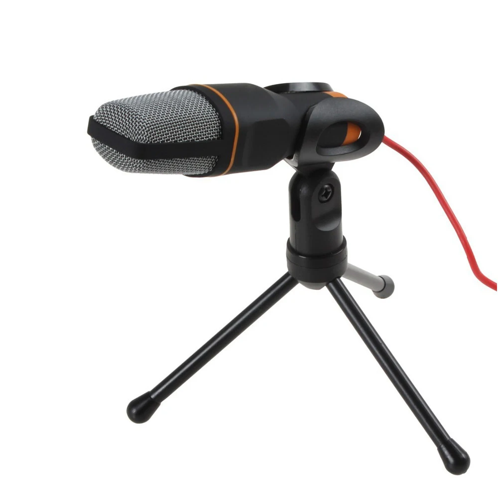 

SF-666 Microphone 3.5mm Jack Wired With Stand Tripod Handheld Mic For PC Chatting Singing Karaoke Laptop