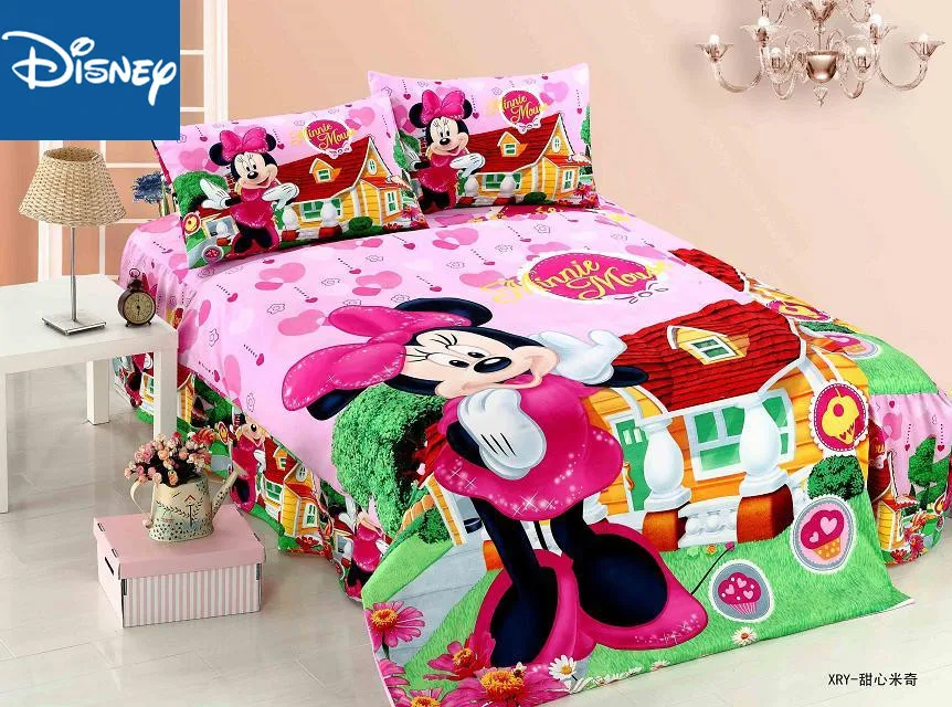 Mickey Minnie Mouse Single Size Duvet Cover 2 3 4 Pcs Present