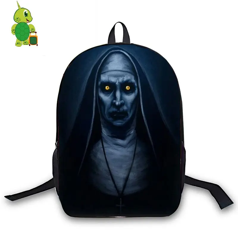 الرهيبة القتلة ظهره تشاكي جيسون فريدي راهبة الطباعة مدرسة حقائب للمراهقين الطلاب اليومية على ظهره حقيبة للسفر الرهيبة القتلة ظهره تشاكي جيسون فريدي راهبة الطباعة مدرسة حقائب للمراهقين الطلاب اليومية على ظهره حقيبة للسفر