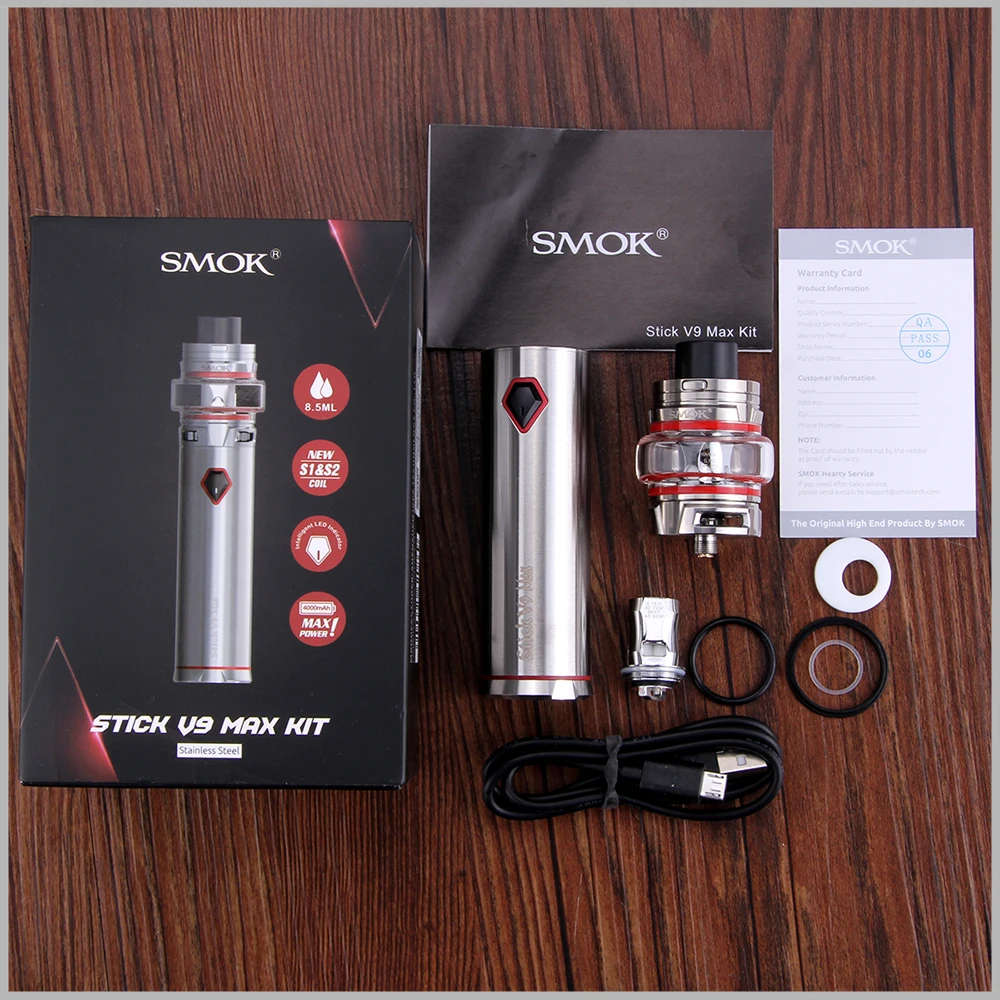 Новый оригинальный стартовый набор SMOK Stick V9 Max 4000 мАч с ручкой 8 5 мл вейп комплект
