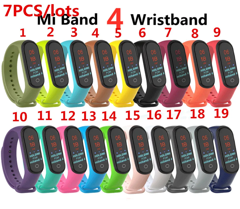

Strap For Xiaomi Mi 7pack Band 3 Mi Band 4 Smart Band Accessorie For Xiaomi Miband 3 Smart Wristband Strap For Xiaomi Mi Band 4