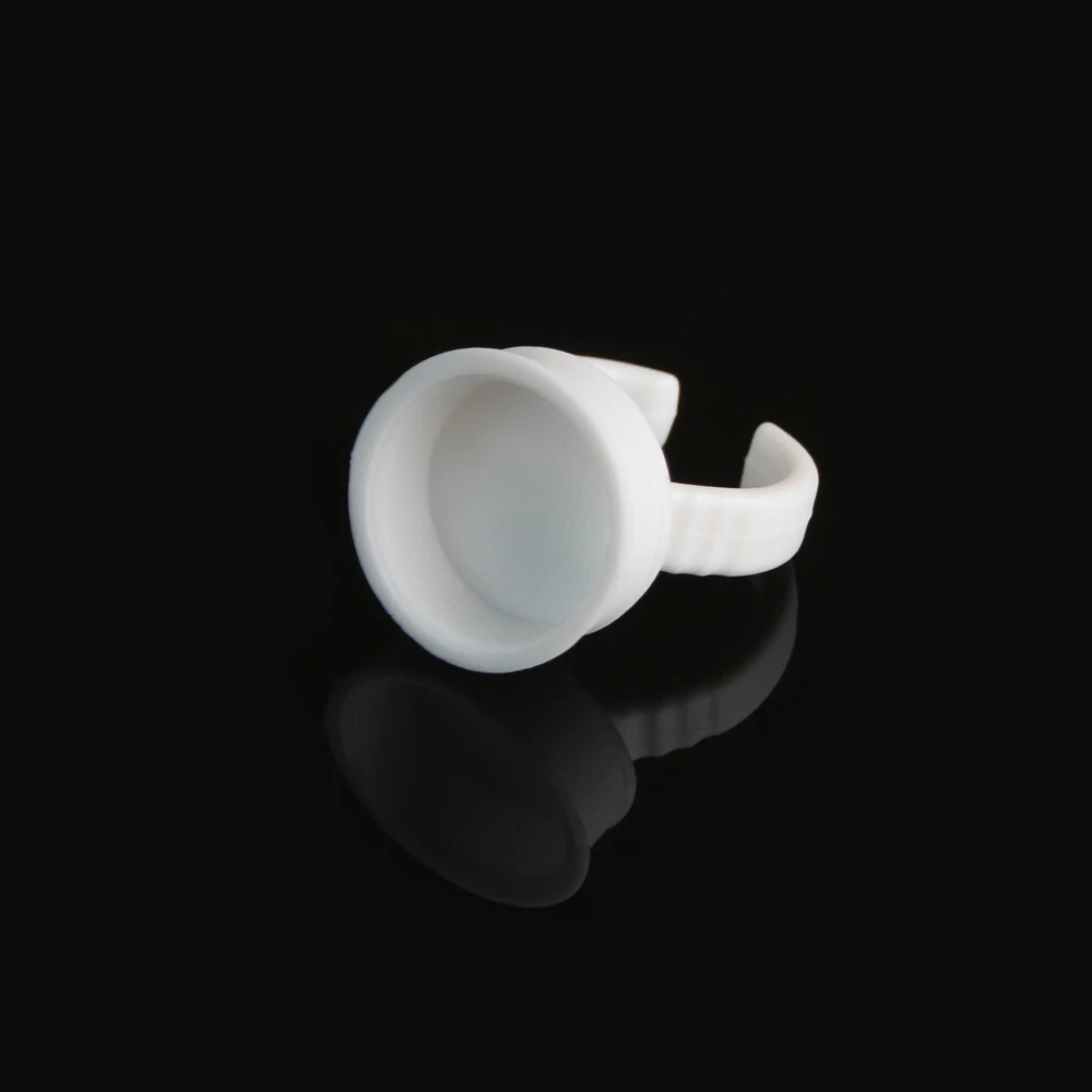 

200PCS/lot Disposable Glue Rings Eyelash glue holder Adhesive Holders Eyelash Extensions Glue Rings