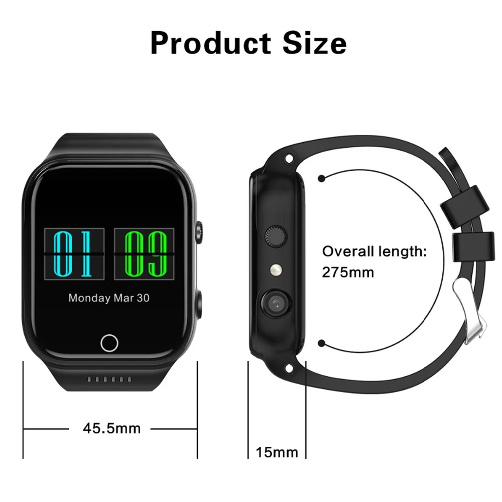 696 X89 Smart Watch 1.54Inch android 5.1 MTK6580 Quad Core Bluetooth Electronics 3g SmartWatch with Battery 600MA GPS Wifi watch