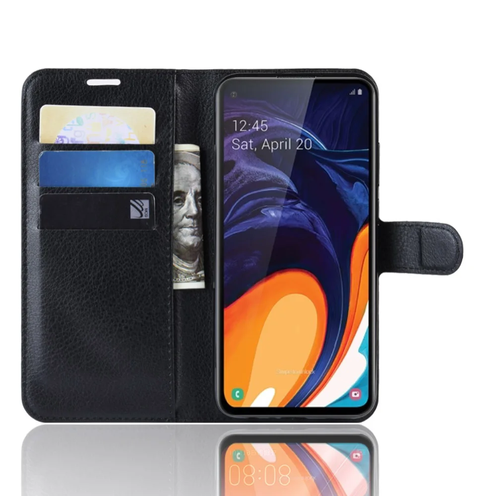 HUDOSSEN For Samsung Galaxy A60 A606F Case Luxury Phone Protective Case Coque For Samsung A60 Flip Cover Wallet Leather Bags HUDOSSEN For Samsung Galaxy A60 A606F Case Luxury Phone Protective Case Coque For Samsung A60 Flip Cover Wallet Leather Bags