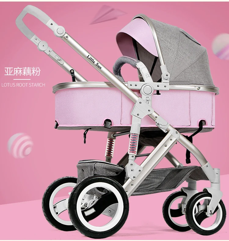 Babyfond 2 в 1 кожаная детская коляска, детская коляска для машины, детская тележка, летний светильник, складная кожаная детская коляска