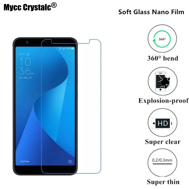 

Super thin clear Soft Glass Screen Protector For Asus ZenFone Max Plus M1 ZB555KL Nano Explosion-Proof Protective Film