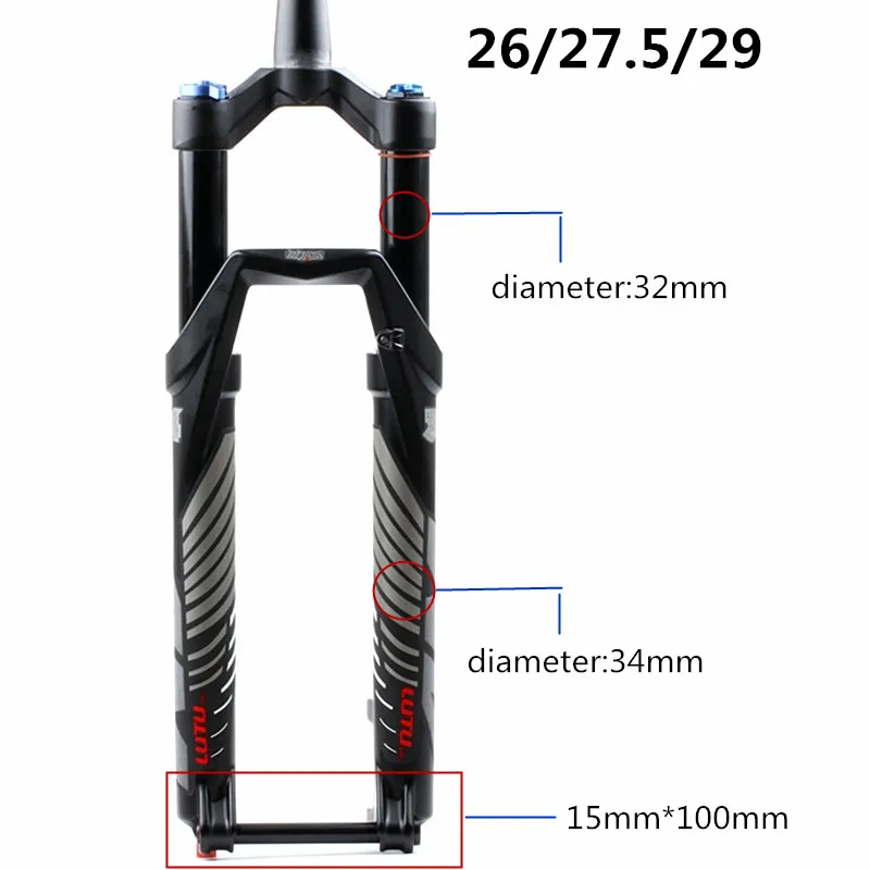 Велосипед вилка RL 120 26 27,5 29ER конический дюймов вилка подвеска замок прямые конические через мост QR-Quick Release отскок регулировка