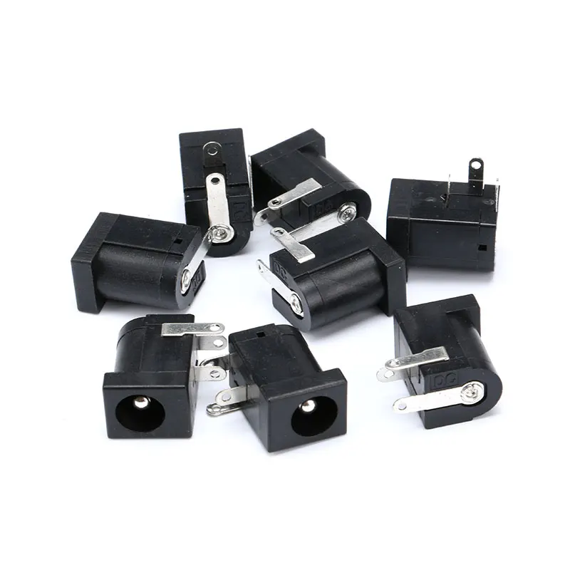 10pcs 5.5X2.5mm DC Power Plug Male  Female Jack Plugs Socket Kit DIY Adapter Connector (1)