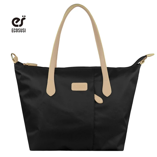 Ecosusi Womens Nylon Tote Shoulder Bag Handbags With Crossbody Strap Ecosusi Womens Nylon Tote Shoulder Bag Handbags With Crossbody Strap Women Messenger Bags Beach Folding Large