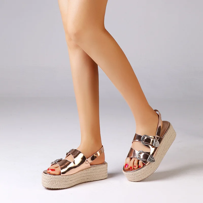 Jookrrix/обувь женские босоножки на платформе новые летние zapatos de mujer модные