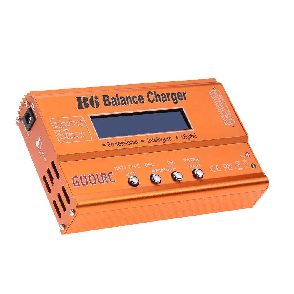 GoolRC B6 Mini Multi-functional Balance Charger Discharger for LiPo Battery Lilon LiFe NiCd NiMh Pb RC Battery RC Car Parts Dron (11)
