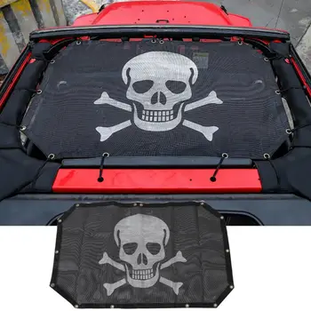 

Universal 2/4 Door Car Polyester Roof Mesh Bikini Top Sunshade Cover UV Sun Shade Mesh For Jeep Wrangler 2007-2017 Car Styling