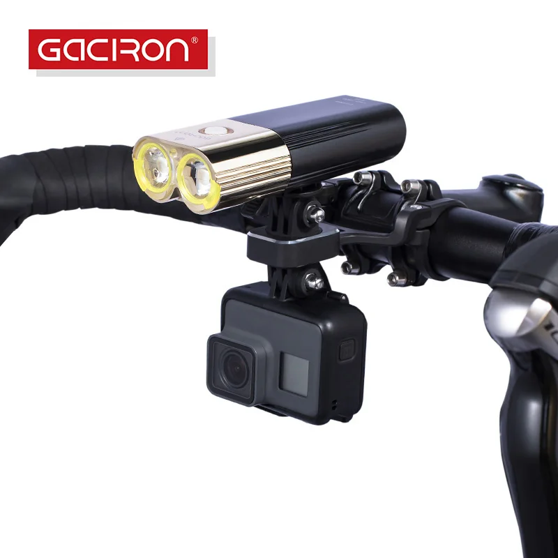 GACIRON Многофункциональный велосипедный компьютер держатель камеры алюминиевый регулируемый 31,8 мм кронштейн для крепления на Руль дорожный велосипедный светильник удлинитель