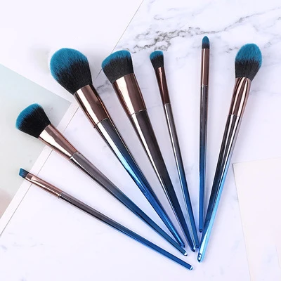 Seven black jump blue rink brush foundation beginner make-up tools do not eat powder makeup | Красота и здоровье