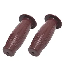 Dewtreetali 2 цвета 22 мм винтажная резиновая ручка для мотоцикла ручной медведь для Honda Yamaha Kawasaki Suzuki