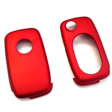 MK4 Овальный клавиатура Пульт дистанционного управления чехол для выкидного ключа красный металлик для Volkswagen VW
