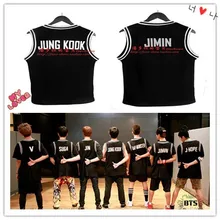 Kpop 2016 summer dress BTS Bangtan T-shirt boys k-pop Baseball uniform sleeveless fight song clothes coat