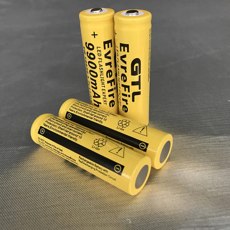 

Cncool 10pcs 18650 Battery 3.7V 9900mah lithium batteria rechargeable lithium battery for flashlight Torch Accumulator Cells
