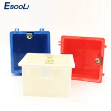 Wall-Mounting-Box Back-Box Wall-Touch-Switch Universal Eu/Uk-Socket Cassette Esooli 