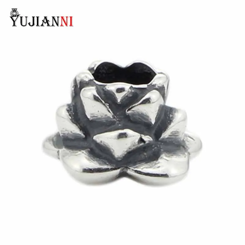 

Authentic 100% 925 Sterling Silver Charm Lotus Beads Fits European Brand Troll Bracelet & Necklace Jewelry