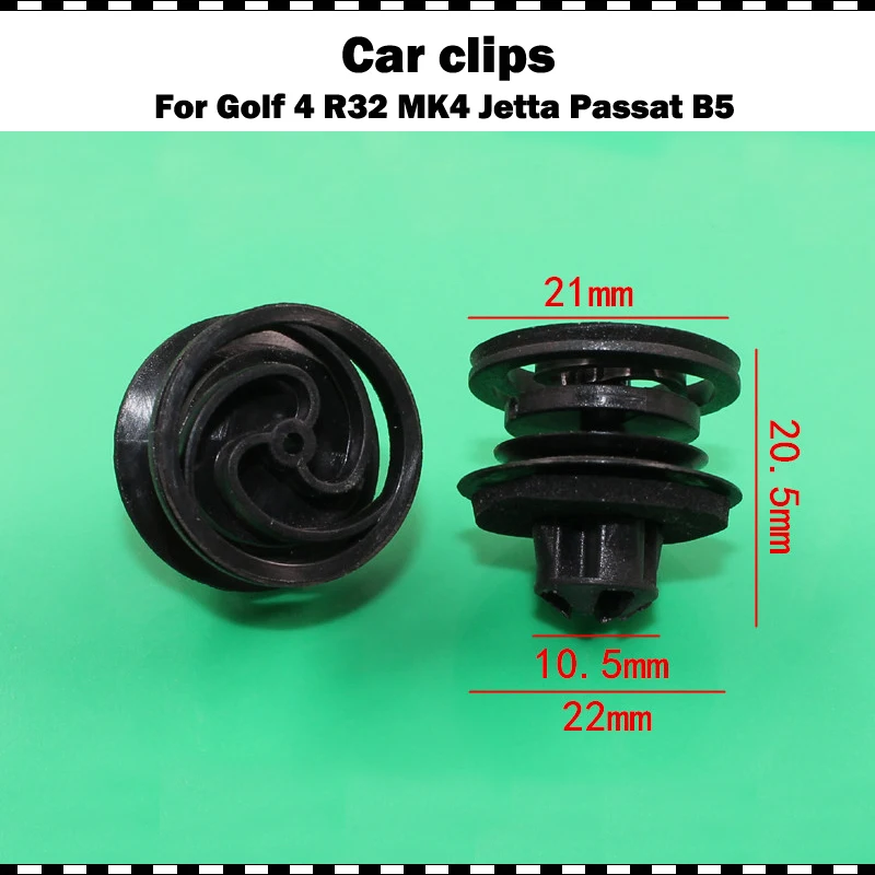 

High quality plastic runmade Door Panel Card Trim Clips Interior For VW Jetta Golf MK4 Passat B5 10/20/50/100 pcs
