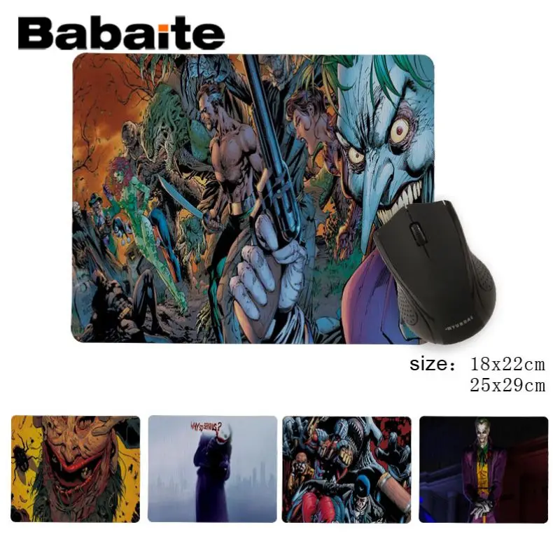 Babaite My Favorite Бэтмен Джокер офисные мыши геймер силиконовый коврик для мыши анти-скольжения прочный силиконовый Computermats коврик для мыши