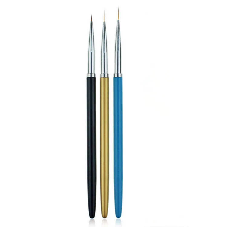 

ELECOOL 3Pcs Nail Brushes Set Dotting Pen Kit Painting Pen Brush Professional UV Gel Polish Tips 3D Design Manicure Drawing