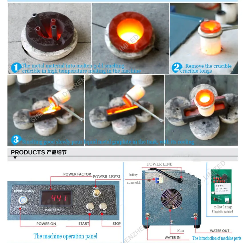 Новый мини расплавленное золото машины 220 В 1 кг золото, медь, серебро, индукционной плавильной печи, золото плавильной печи