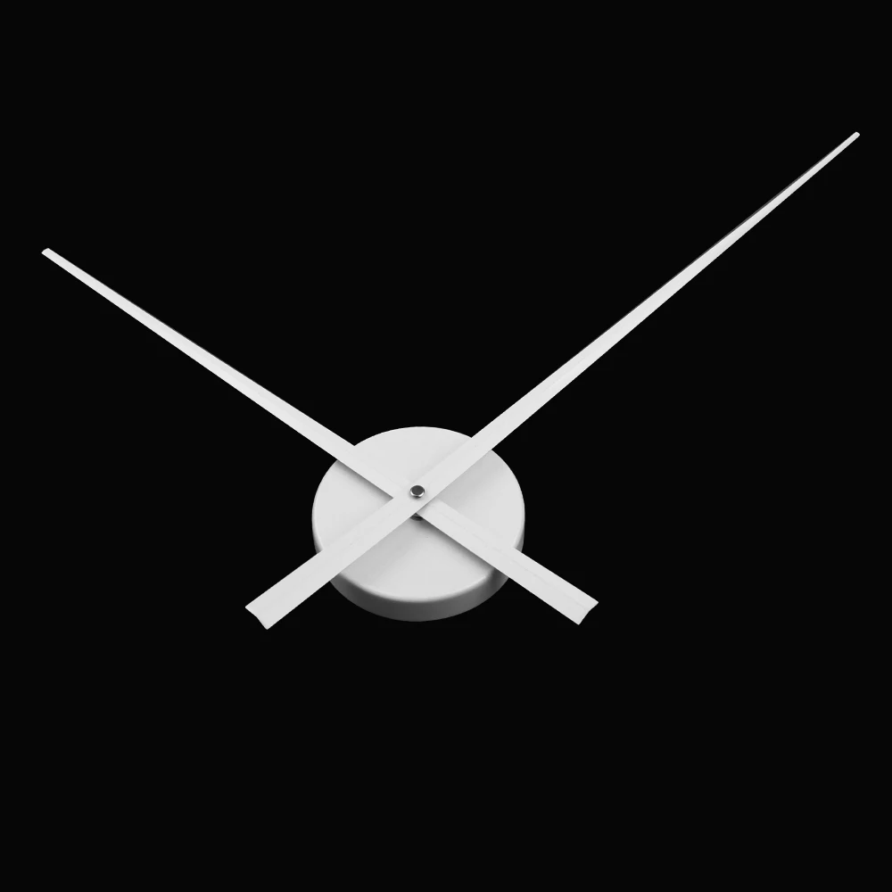 White Color Large Clock Needles Accessory for 3D Wall Clock DIY Big Size Clock Hands and Metal Mechanism Living Room Decoration