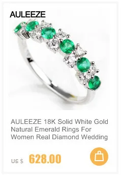 AULEEZE, классика, натуральный рубин, бриллиант, обручальное кольцо, 18 К, твердое желтое золото, 0,37 cttw, рубиновое кольцо, браслет для женщин, драгоценный камень, ювелирное изделие