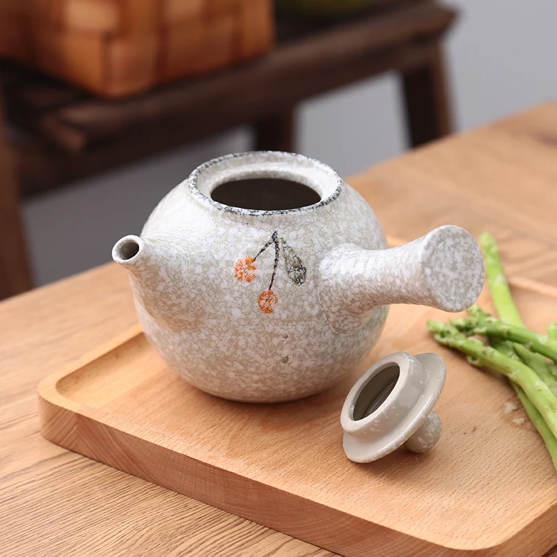 Японская керамика Кунг Фу чайная церемония чашка корейский КИТАЙСКИЙ ручной работы Пуэр Улун чайный чайник Набор Снежная глазурь