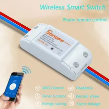 Itead Sonoff Smart Home Wireless Remote Control Switch,Intelligent Timer Switch Diy Switch 220V Control Via Android and IOS