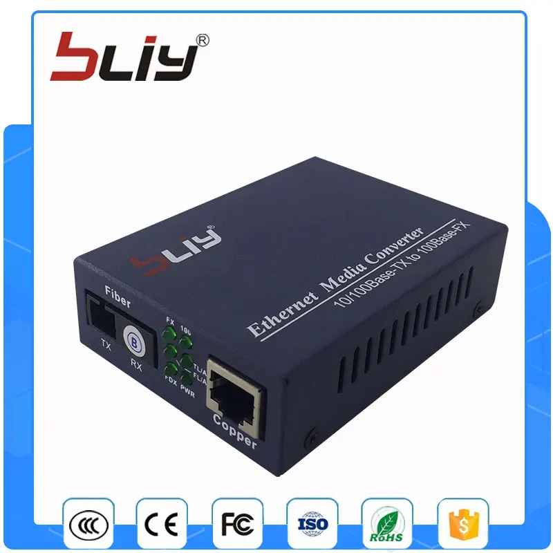10/100M Media Converter Fast fiber optic transceivers 100Mbps
