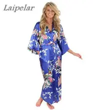 Hot Sale Blue Female Silk Rayon Robes Gown Kimono Yukata Chinese Women Sexy Lingerie Sleepwear Plus Size S M L XL XXL XXXL A-046 Hot Sale Blue Female Silk Rayon Robes Gown Kimono Yukata Chinese Women Sexy Lingerie Sleepwear Plus Size S M L XL XXL XXXL A-046