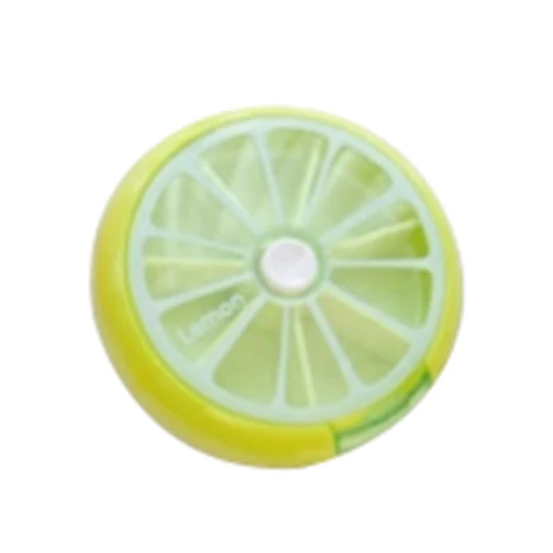 Best Cute Fruit Pattern Round 7 Day font b Tablet b font Pill Weekly Boxes Holder