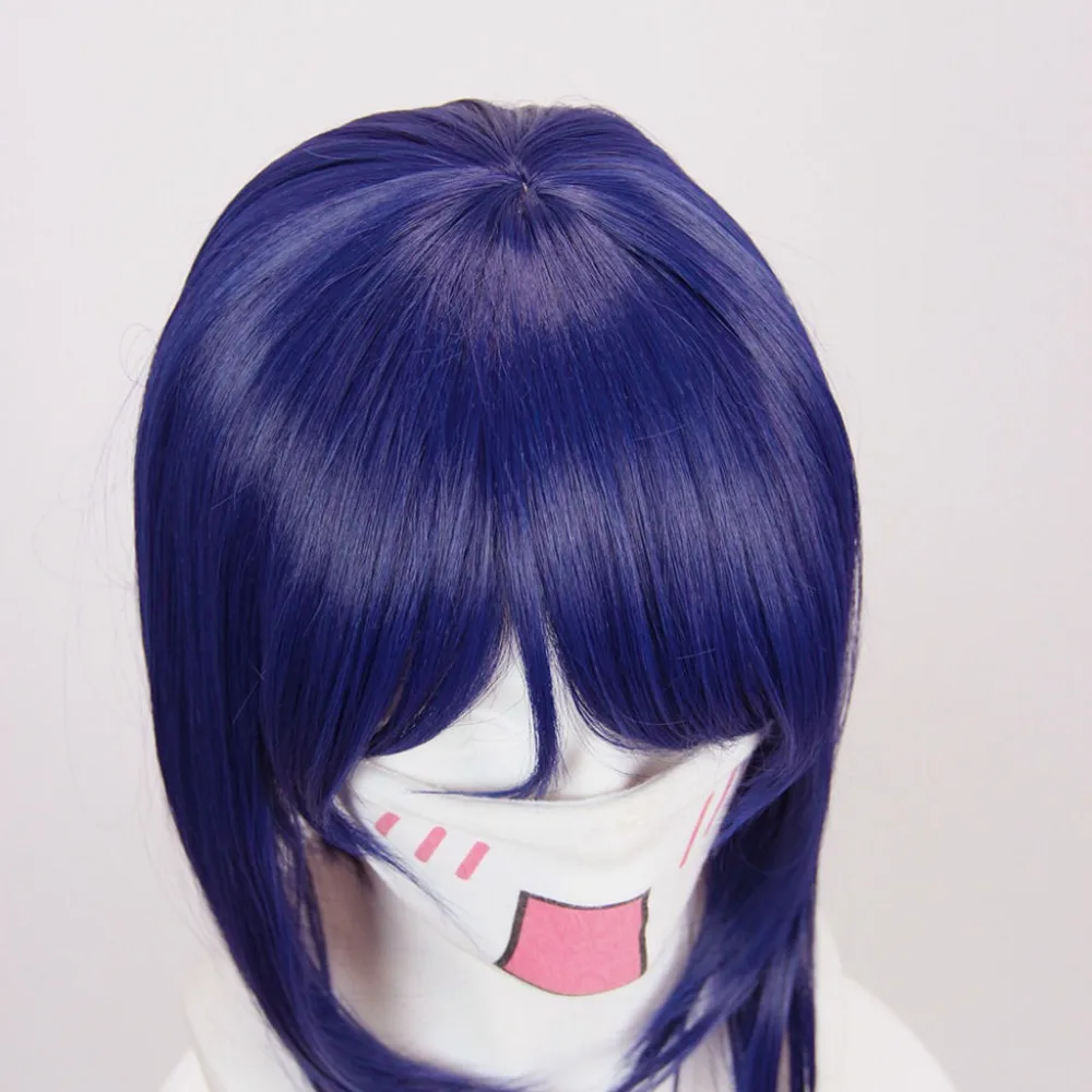 Люблю жить! Солнце! Aqours Matsuura kanan Косплей длинный хвост парик для волос фиолетовый|
