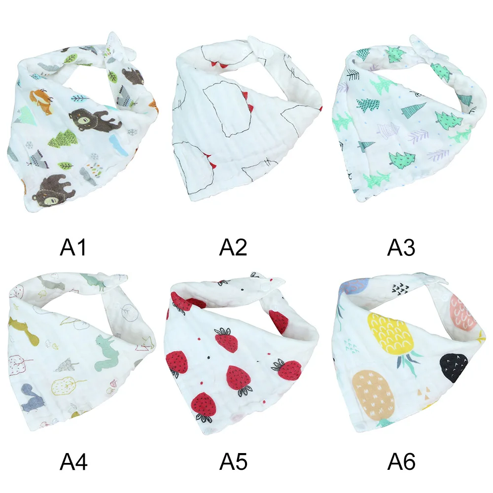 Cute Baby Bibs Girls Boys Baby Cloth Babador Animal Print Baby Bibs Bebe Smock Burp Cloths Accessory Infant Baby Stuff