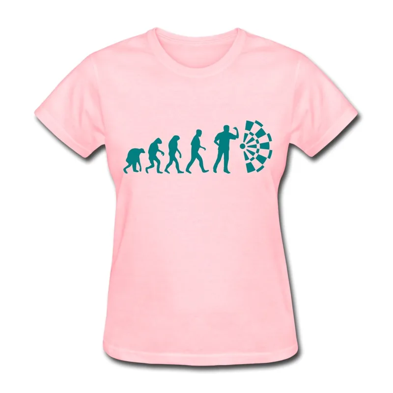 Customized Solid T Shirt Women dart evolution Funny Icons Women's Shirts 2014 New | Женская одежда