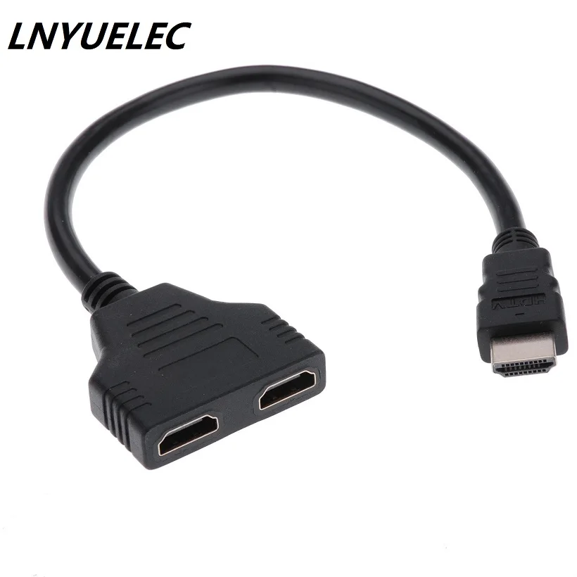 1080P 2 Port HDMI Splitter 1 In 2 Out Male to Femal Video Cable Adapter hdmi Switch Converter For Audio TV DVD free shipping 1080P 2 Port HDMI Splitter 1 In 2 Out Male to Femal Video Cable Adapter hdmi Switch Converter For Audio TV DVD free shipping