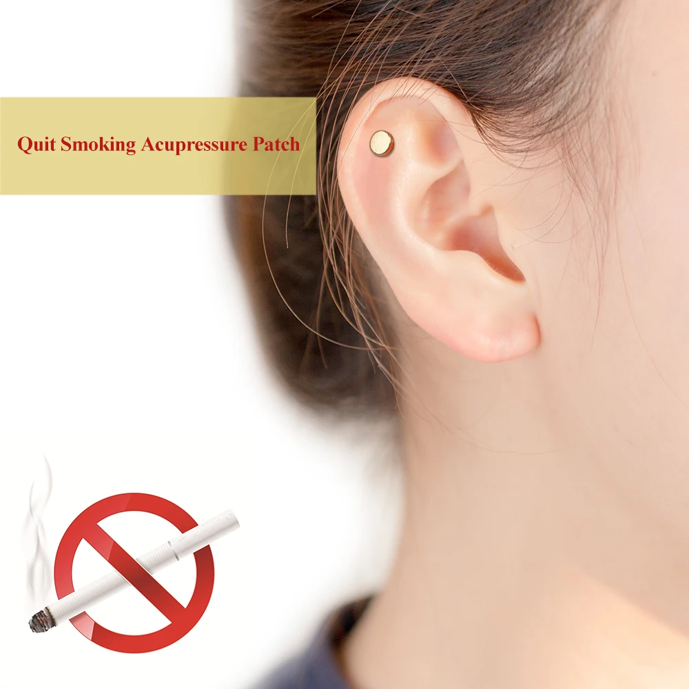 

2Pcs/Set Magnet Quit Smoking Acupressure Patch Stop Smoking NO Cigarette Anti Smoke Patch Smokeless Smoker Health Care Tools