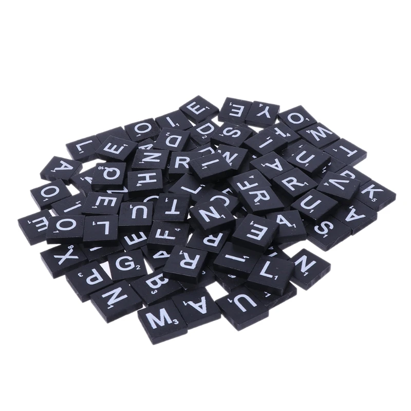500 X De Madera De Scrabble Azulejos Letras Números artesanía Alfabeto scrabbles Cartas