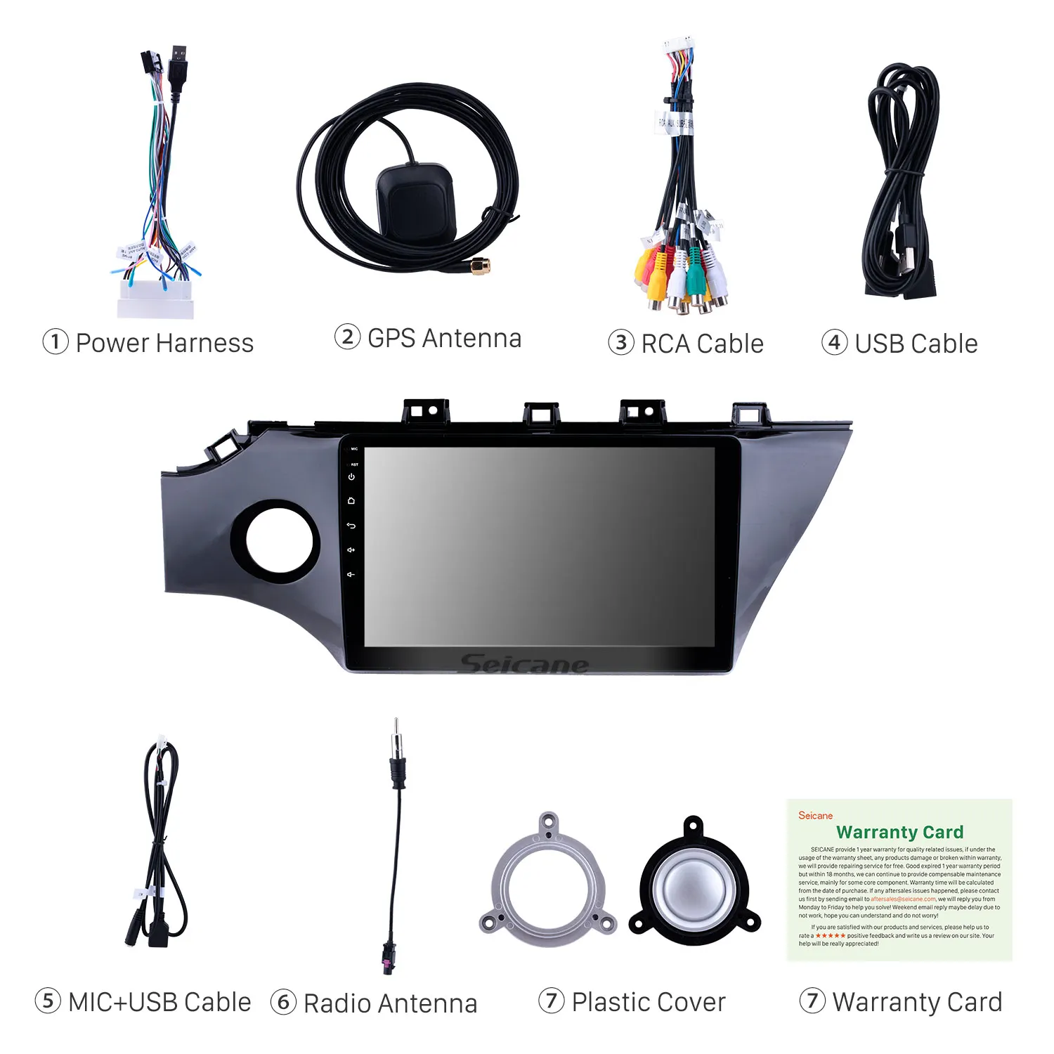 Cheap Seicane 4G+32G Octa 8 core android 9.0 car multimedia palyer for kia k2 rio 2017 2018 car radio gps Support 4G WiFi USB RDS 3