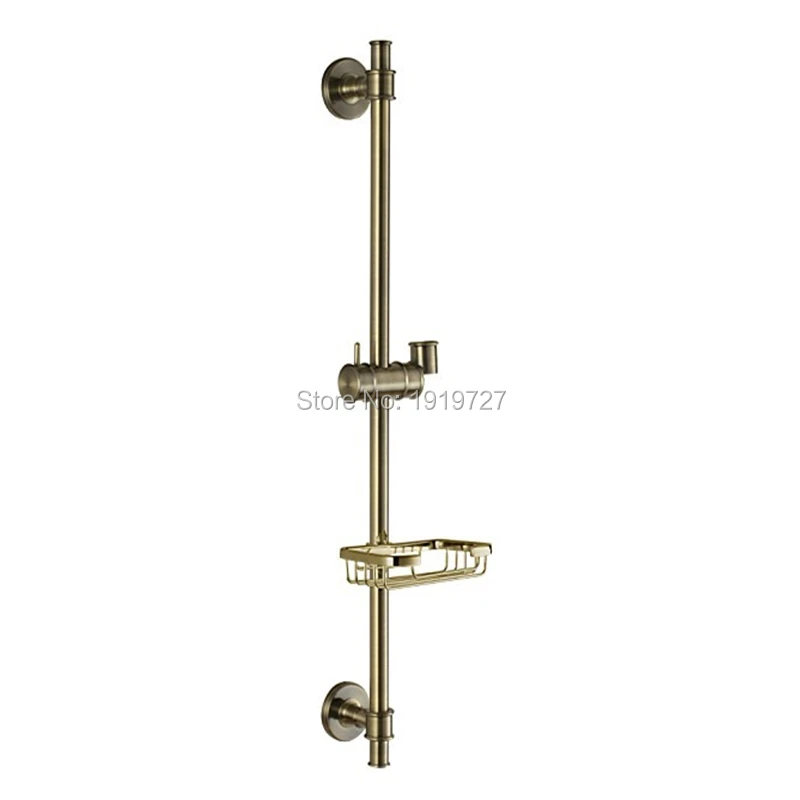New Arrival Solid Brass Bathroom Hand Shower Slide Bar Adjustable Sliding Bracket Holder Classic