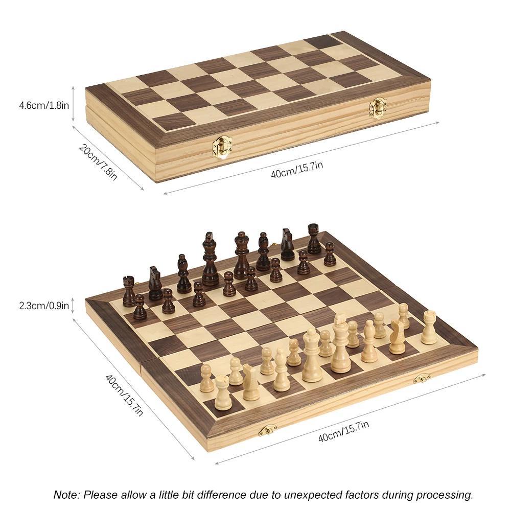 40*40 см складной деревянный Шахматный набор международный шахматный развлекательный Игровой набор складная доска Образовательные магнитные шахматы